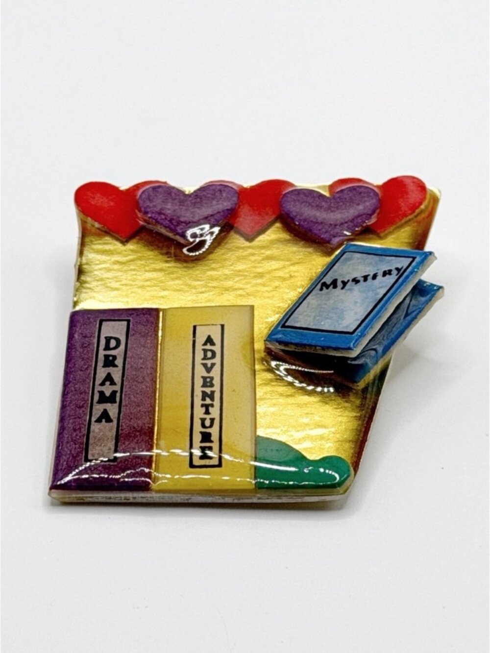 Lucinda Book Pin Mystery, Drama, Adventure Hearts‎ - Picture 2 of 3